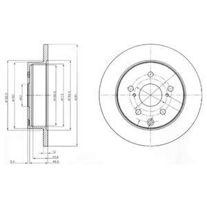 Фото диск гальмівний Delphi BG4115 Диск гальмівний Delphi BG4115
