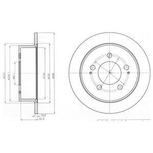 Диск гальмівний Delphi BG4220