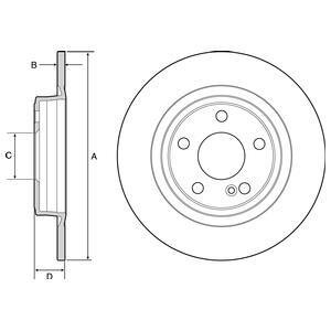 Фото диск гальмівний Delphi BG4558C Диск гальмівний Delphi BG4558C