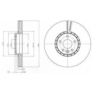Диск гальмівний Delphi BG9085