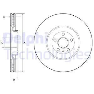 Диск гальмівний Delphi BG9233C