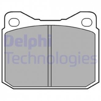 Комплект гальмівних колодок з 4 шт. дисків Delphi LP117