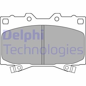 Колодки тормозные передние дисковые Delphi LP1308