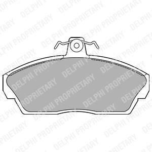 Комплект гальмівних колодок з 4 шт. дисків Delphi LP1450