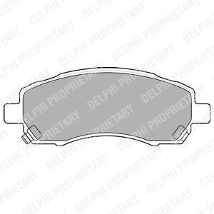 Комплект гальмівних колодок з 4 шт. дисків Delphi LP1545