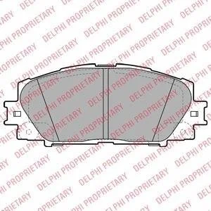 Комплект гальмівних колодок з 4 шт. дисків Delphi LP2135