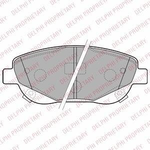 Комплект гальмівних колодок з 4 шт. дисків Delphi LP2207