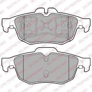 Комплект гальмівних колодок з 4 шт. дисків Delphi LP2259