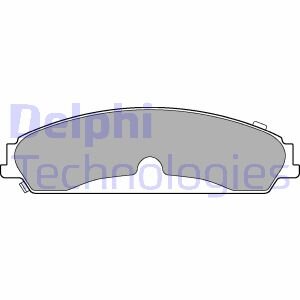 Комплект гальмівних колодок з 4 шт. дисків Delphi LP3216
