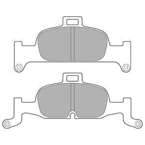 Комплект гальмівних колодок з 4 шт. дисків Delphi LP3239