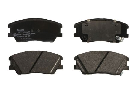 Комплект гальмівних колодок з 4 шт. дисків Delphi LP3673