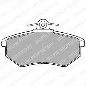 Комплект гальмівних колодок з 4 шт. дисків Delphi LP424