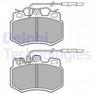 Комплект гальмівних колодок з 4 шт. дисків Delphi LP493 (фото 1)