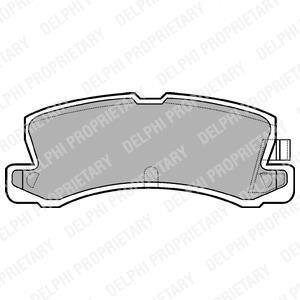 Комплект гальмівних колодок з 4 шт. дисків Delphi LP611