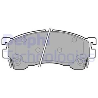 Комплект гальмівних колодок з 4 шт. дисків Delphi LP801