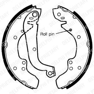 Колодки тормозные задние, барабанные+ Delphi LS1295