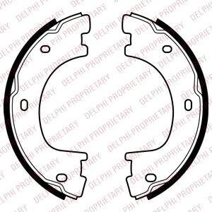 Комплект гальмівних колодок з 4 шт. барабанів Delphi LS2054