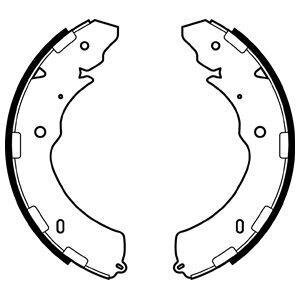 Фото комплект гальмівних колодок з 4 шт. барабанів Delphi LS2064 Комплект гальмівних колодок з 4 шт. барабанів Delphi LS2064