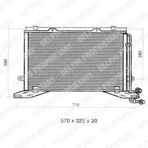 Акция Радіатор кондиціонера MERCEDES-BENZ E-Class W210 94-03 Delphi TSP0225330