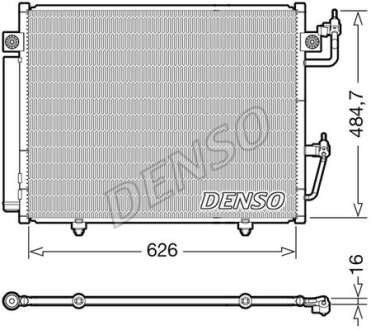 Акция Радіатор кондиціонера 3.2DI-D 16V, 3.8MPI 24V MITSUBISHI Pajero 07-21 DENSO DCN45009