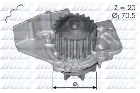 Насос системи охолодження DOLZ C120