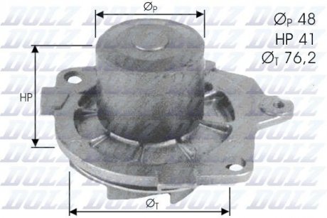 Насос системи охолодження DOLZ S314