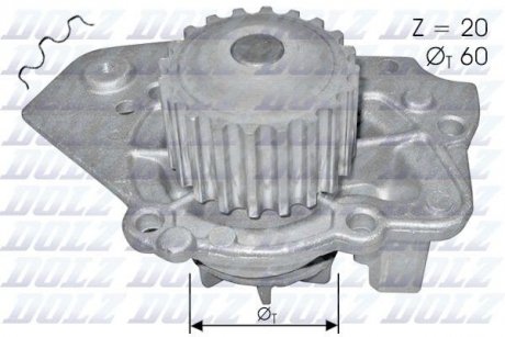 Насос системи охолодження DOLZ T136