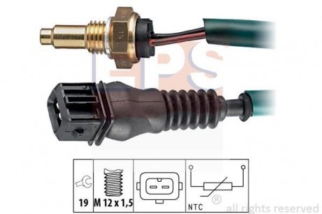 Датчик, температура охлаждающей жидкости; датчик, EPS 1830237 (фото 1)