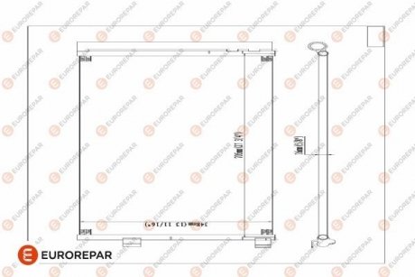 РАДІАТОР КОНДИЦІОНЕРА EUROREPAR 1610163580 (фото 1)