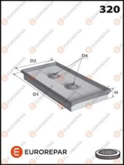 - 8421310000 ФІЛЬТР ПОВІТРЯНИЙ EUROREPAR 1616268680