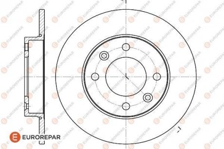 Диски гальмівні (к-т 2 шт) EUROREPAR 1618861980