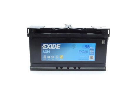 Акумулятор автомобільний AGM Start-Stop 12V/96Ah/850 (R+) EXIDE EK960