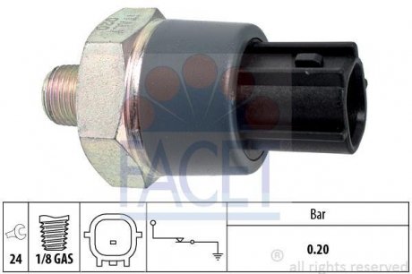 Датчик тиску оливи FACET 7.0166