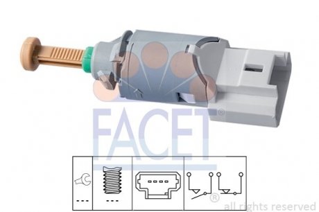 Вимикач стоп-сигналу FACET 7.1227