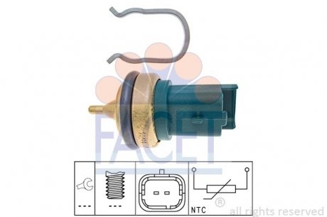 Датчик температури охолоджувальної рідини FACET 7.3328