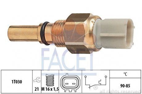 Датчик вмикання вентилятора FACET 7.5151