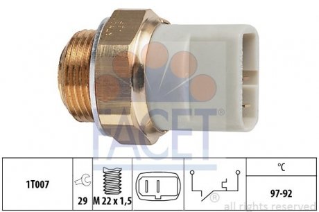 Датчик вмикання вентилятора FACET 7.5279