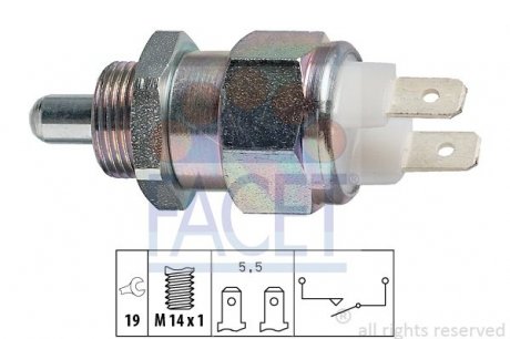 Перемикач заднього ходу автомобіля FACET 7.6021 (фото 1)