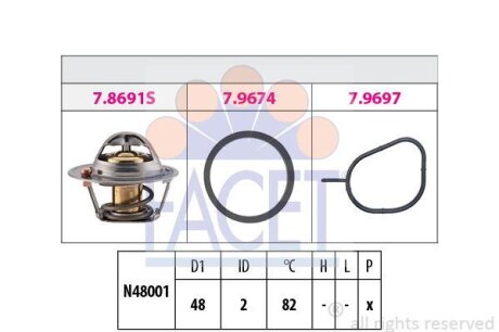 Термостат FACET 7.8691