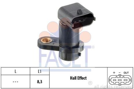 Датчик положення валу FACET 9.0449