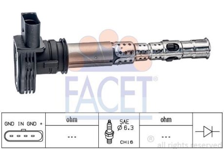 Котушка запалення FACET 9.6326