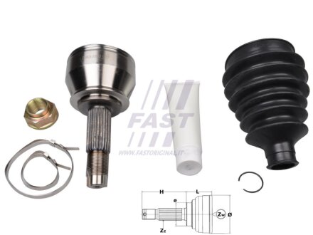 Акция ШРКШ зовнішній комплект FIAT Doblo 00-13, Palio 96-20 FAST FT25072K