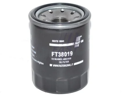 Фільтр масляний 1.4Bifuel 16V, 1.2MPI 8V, 1.2MPI 16V, 1.4MPI 12V Fiat Doblo 00-09, Fiat Fiorino 07-, Opel Combo D 11-18 FAST FT38019