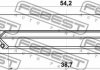 Сальник приводу 38.7x54.2x7.2x10.65 FEBEST 95HBY40540711R (фото 2)