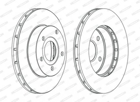 Гальмівний диск FERODO DDF1169C