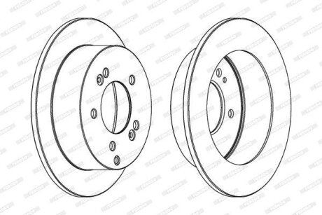Гальмівний диск FERODO DDF1447C
