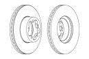 Гальмівний диск FERODO DDF1555