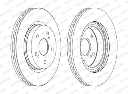 Гальмівний диск FERODO DDF1635C
