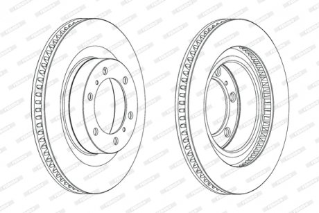 Диск гальмівний FERODO DDF2093C1