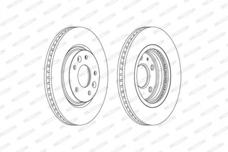 Гальмівний диск FERODO DDF2466C